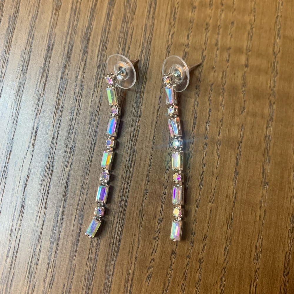 PRELOVED FAUX CRYSTAL DROP EARRINGS